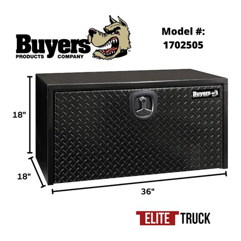 buyers products black steel underbody truck box with aluminum door|truck tool boxes for sale.